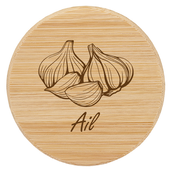 Paire en bois « Ail » pour WECK RR60 Paire en bois « Ail » pour WECK RR60