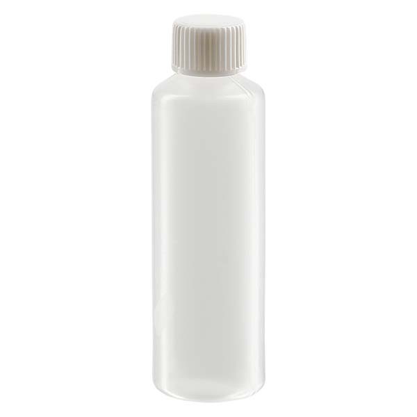 Tube à échantillons 12 ml fabriqué en PE-LD, avec bouchon à vis blanc