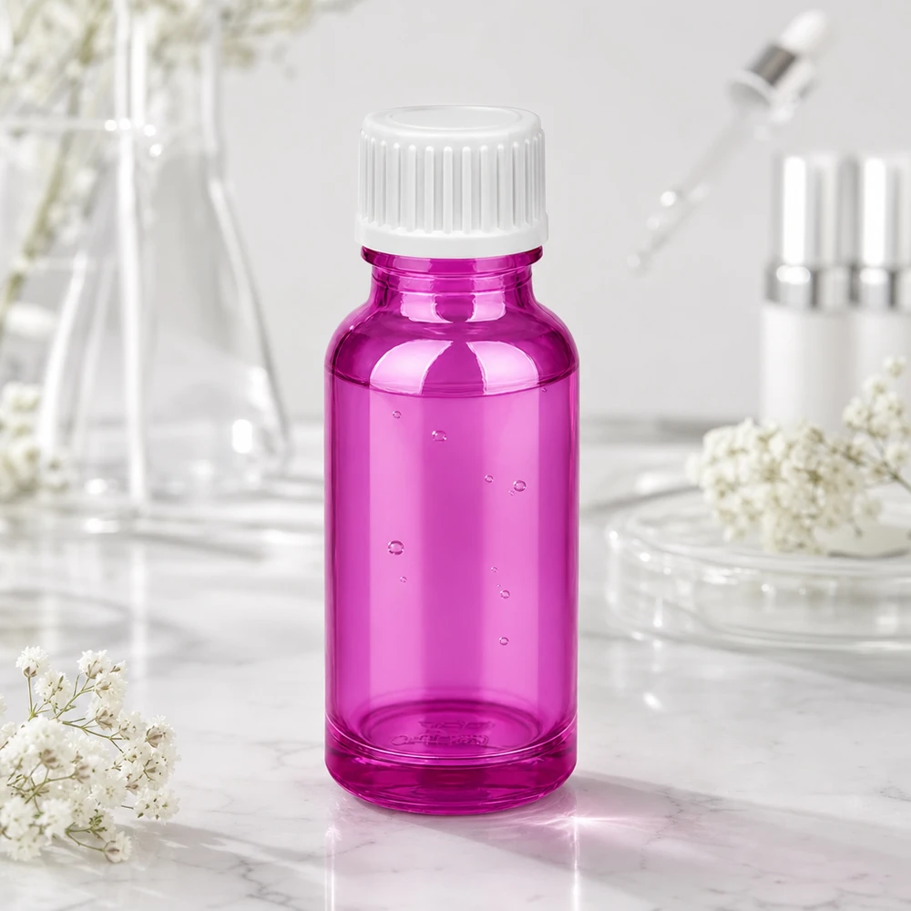 Flacon compte-gouttes 20ml 0.9mm blanc standard PurpleLine. UT18/20 Petit flacon doseur 20ml violet avec ouverture 0.9mm pour tinctures
