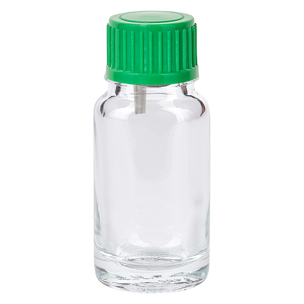 10ml Flacon compte-goutte 0.8mm vert STD ClearLine UT18/10 10ml Flacon compte-goutte 0.8mm vert STD ClearLine UT18/10