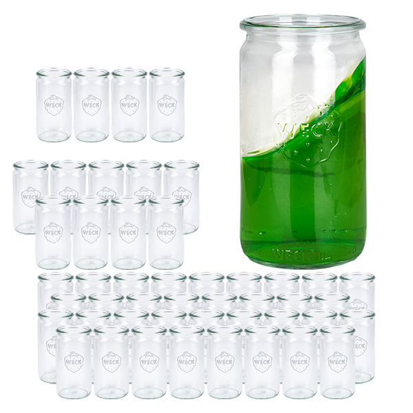 Lot de 48 verres cylindriques Weck 340ml Lot de 48 verres cylindriques Weck 340ml