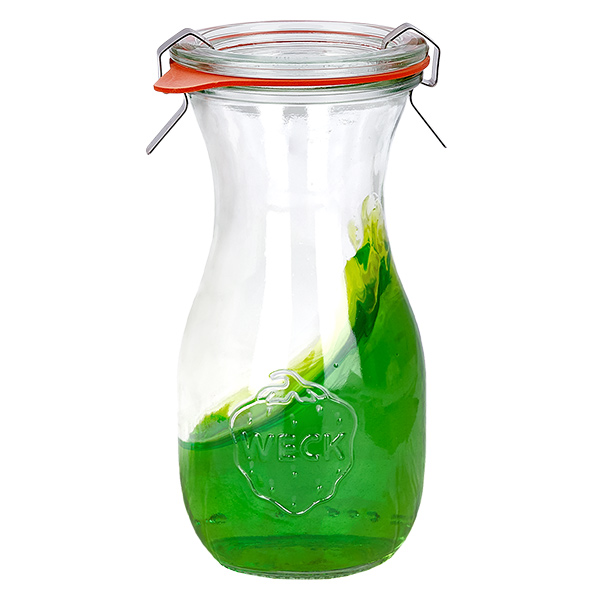 Lot de 24 pots Weck 290ml bouteille de jus avec 24 couvercles en verre