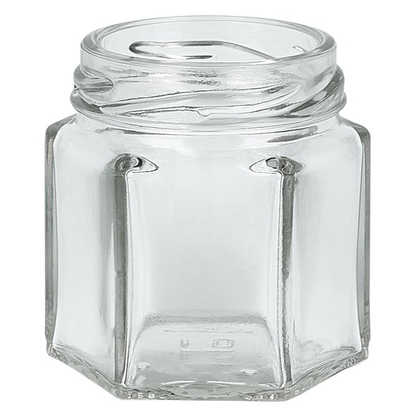Creuset en verre 47ml clair, sans couvercle, filetage TO43 Creuset en verre 47ml clair, sans couvercle, filetage TO43