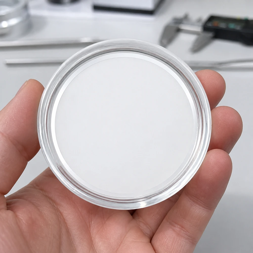 Couvercle BasicSeal blanc TO58 58 mm ; la face inférieure présente une surface intérieure plate et scellée
