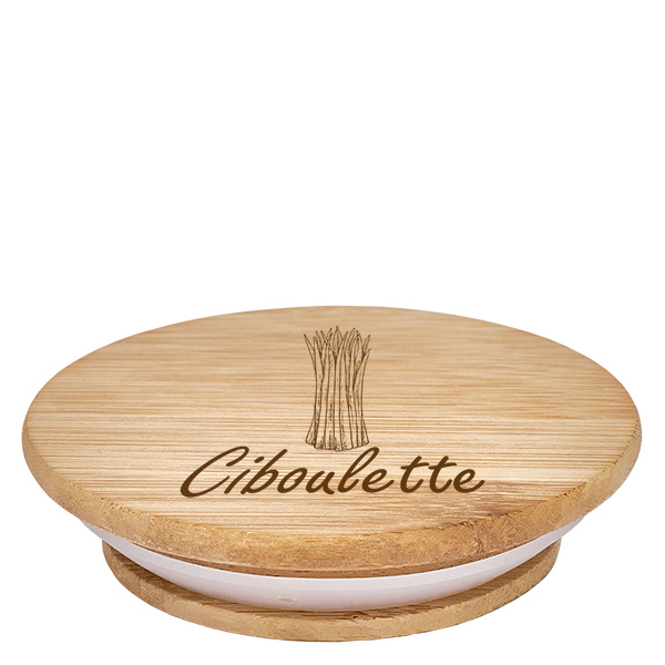 Bouchon en bois « ciboulette » pour WECK RR60