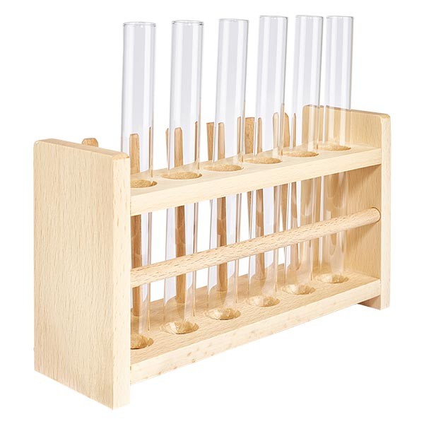 Tube à essai 160x16mm en verre borosilicate à bord rabattu