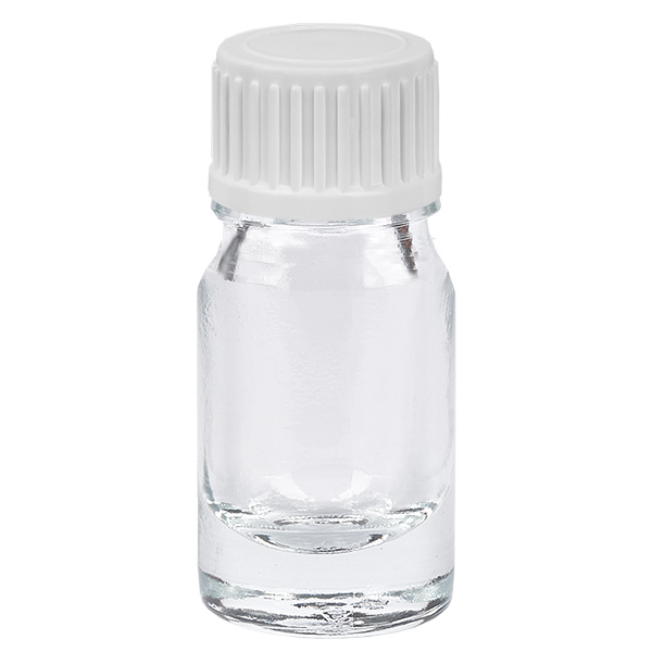 Flacon compte-goutte 5ml 0.9mm blanc STD ClearLine UT18/5