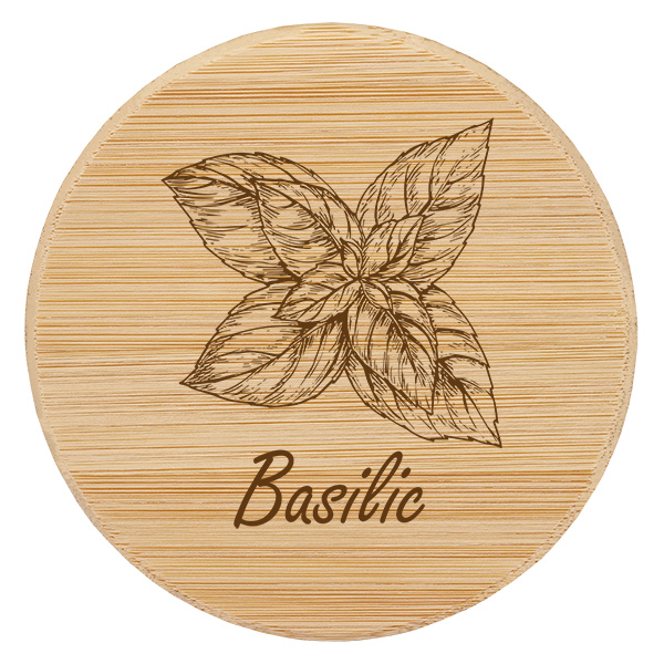 Couvercle en bois « Basilic » pour WECK RR60 Couvercle en bois « Basilic » pour WECK RR60
