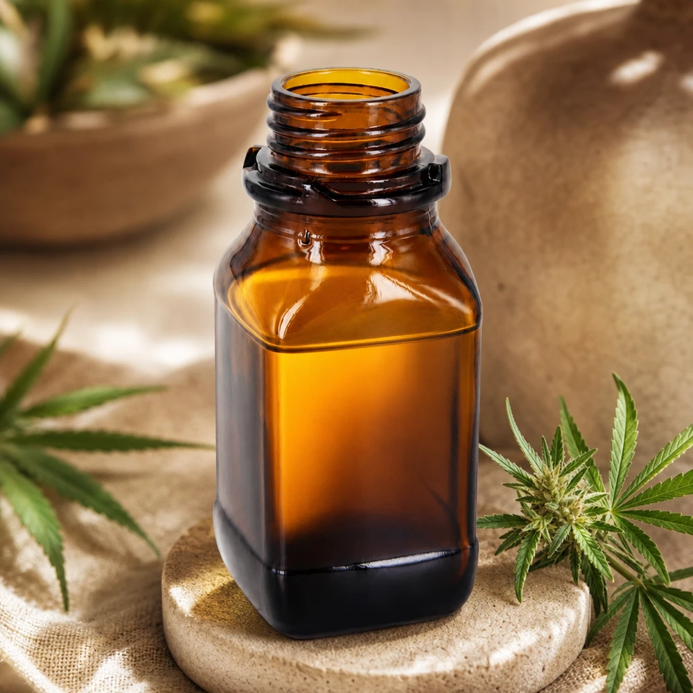 Flacon en verre brun de 100 ml pour vos substances précieuses