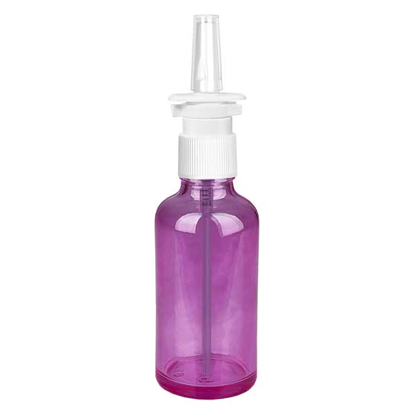 Vaporisateur nasal de 50ml blanc/transparent standard PurpleLine. UT18/50