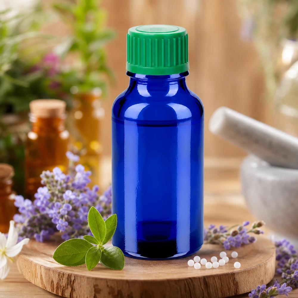 20ml Flacon compte-goutte 0.8mm vert STD BlueLine UT18/20 Bouteille en verre professionnelle de 20 ml avec bouchon vert à l'épreuve des enfants pour les solutions médicales en gouttes