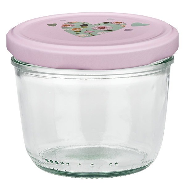 Verres de 230 ml + couvercle BasicSeal cur rose UNiTWIST