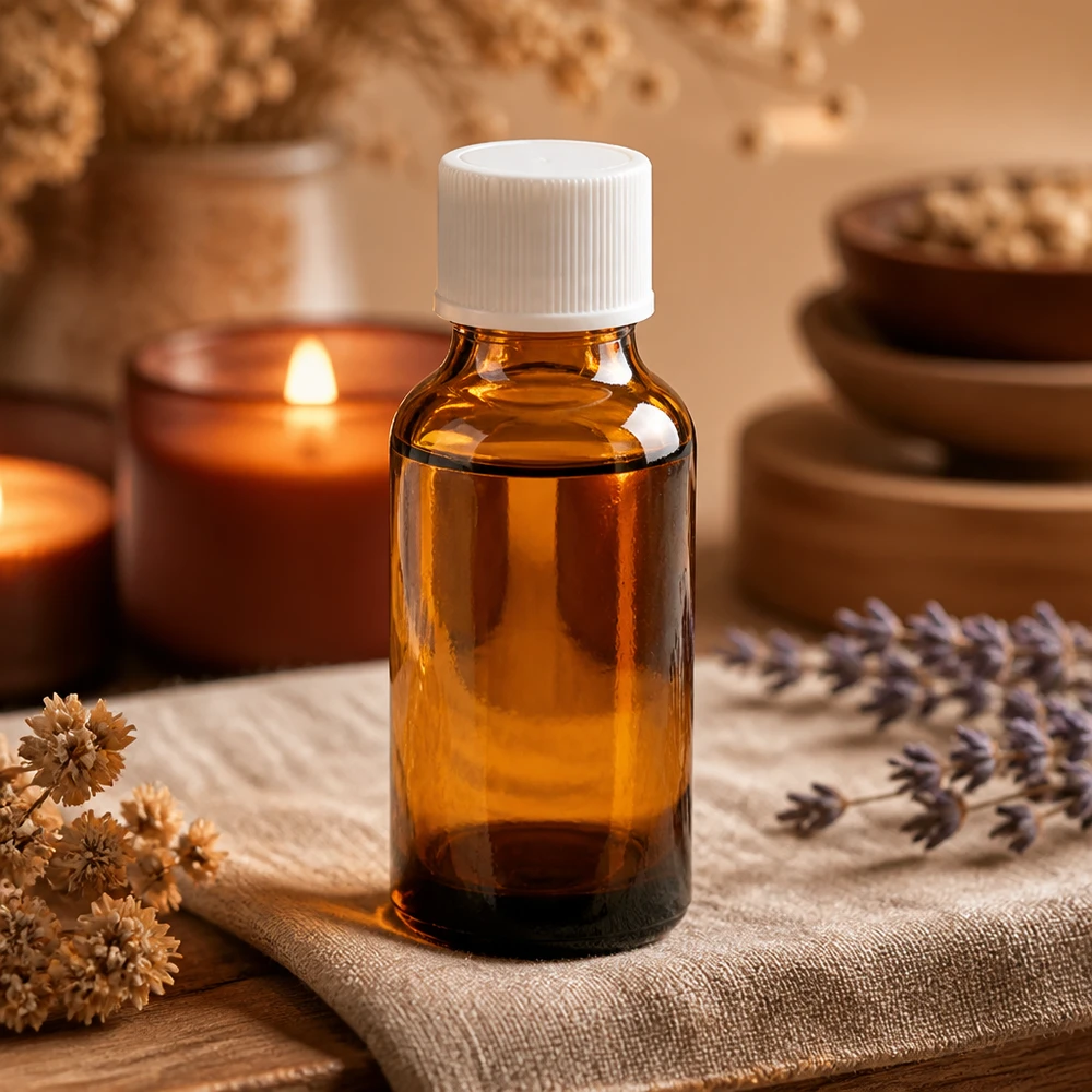 Flacon 20ml 11mm SV blanc STD BrownLine UT18/20 Bouteille en verre brun polyvalente de 20 ml pour les cosmétiques d'aromathérapie et les préparations pharmaceutiques