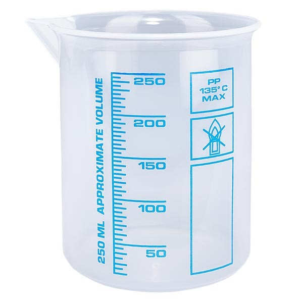 Verre mesureur en PP 250 ml Verre mesureur en PP 250 ml