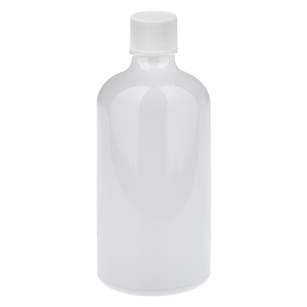 Flacon 100 ml, bouchon à vis 11 mm blanc standard WhiteLine UT18/100