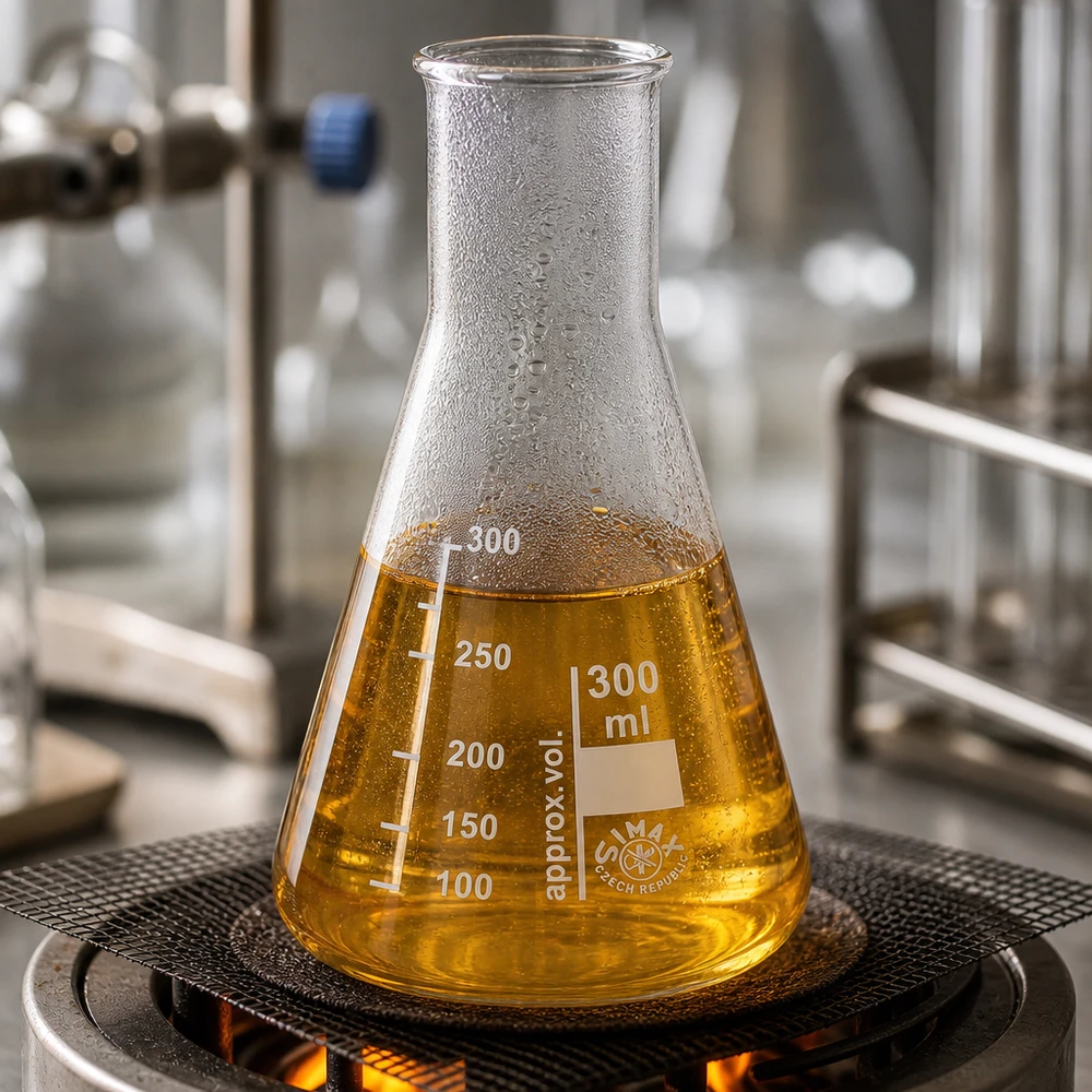 Erlenmeyer 300ml col étroit, verre borosilicate Erlenmeyer 300ml col étroit, verre borosilicate