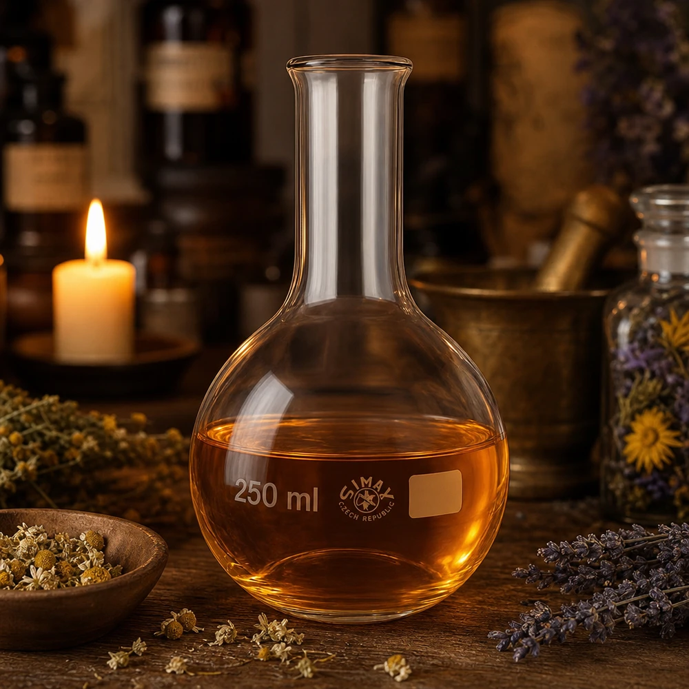 Ballon à fond plat 250ml en borosilicate à col étroit avec bord arrondi Ballon classique à col étroit 250ml pour les procédés de distillation et les mélanges réactionnels en laboratoire