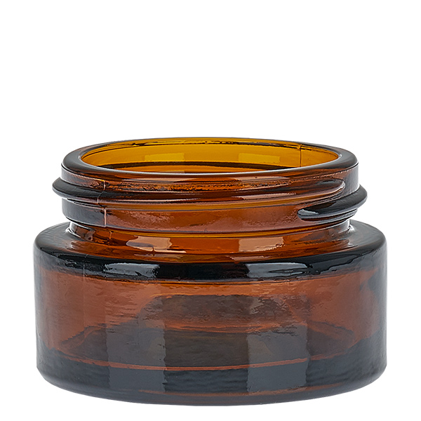 Pot en verre 20ml brun avec couvercle à insérer UNiTWIST