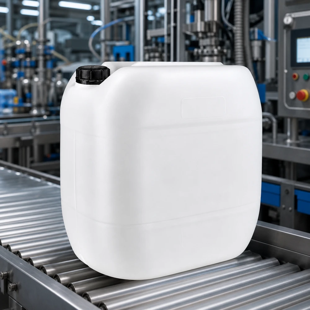 Bidon en plastique de 30 litres, adapté au contact alimentaire, avec bouchon OV, pour liquides