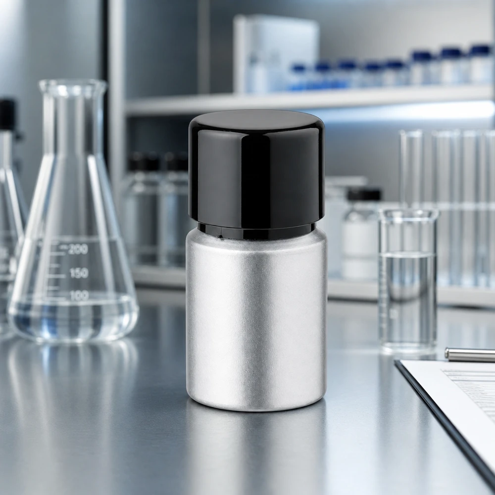 Bouteille en aluminium teinté 10 ml, avec bouchon à vis noir et joint conique Petit flacon en métal décapé 10ml - flacon en aluminium de qualité industrielle avec bouchon à vis étanche