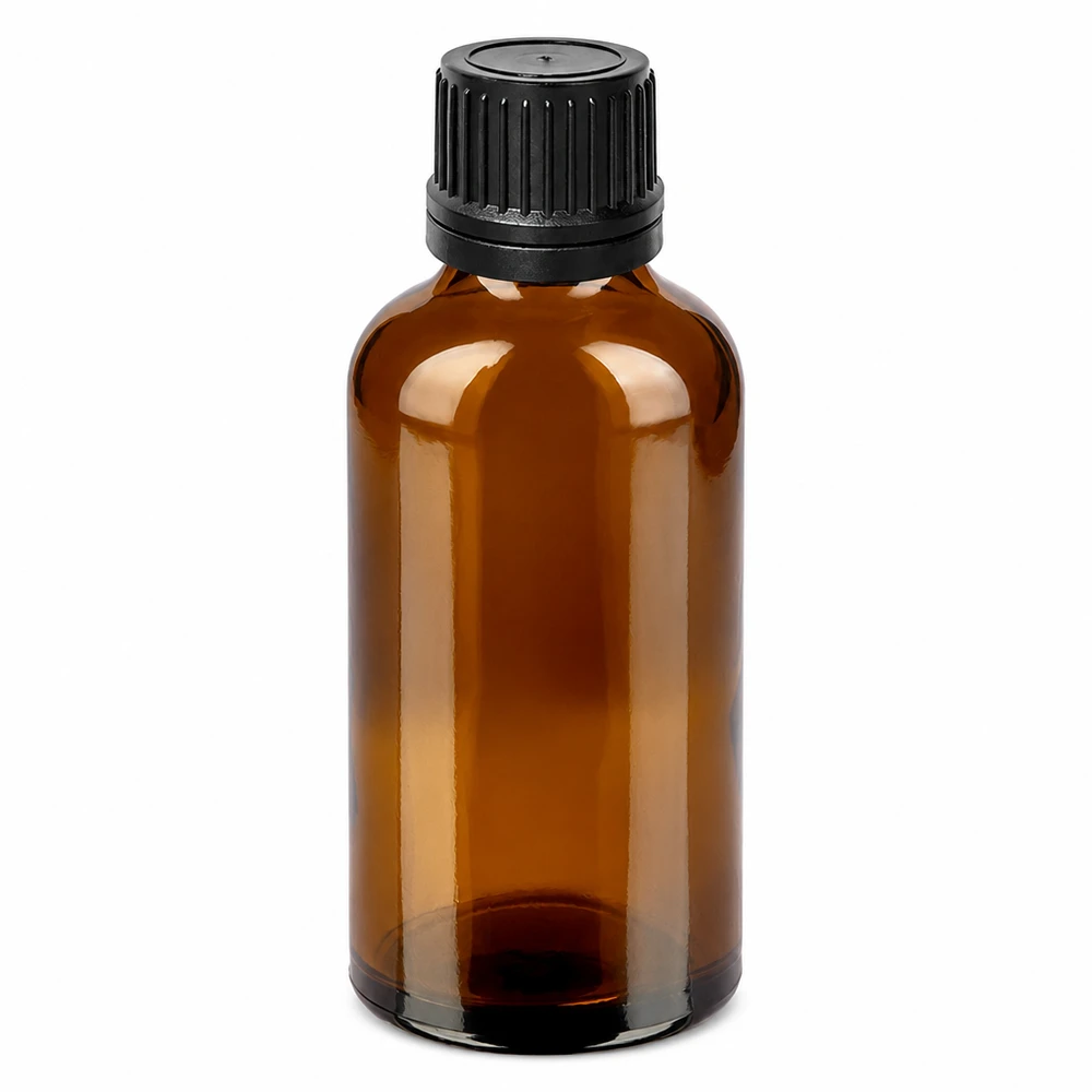50ml goutte à goutte. 1mm noir OV BrownLine UT18/50 Flacon de pharmacie 50ml brun avec compte-gouttes pour les applications cosmétiques et pharmaceutiques