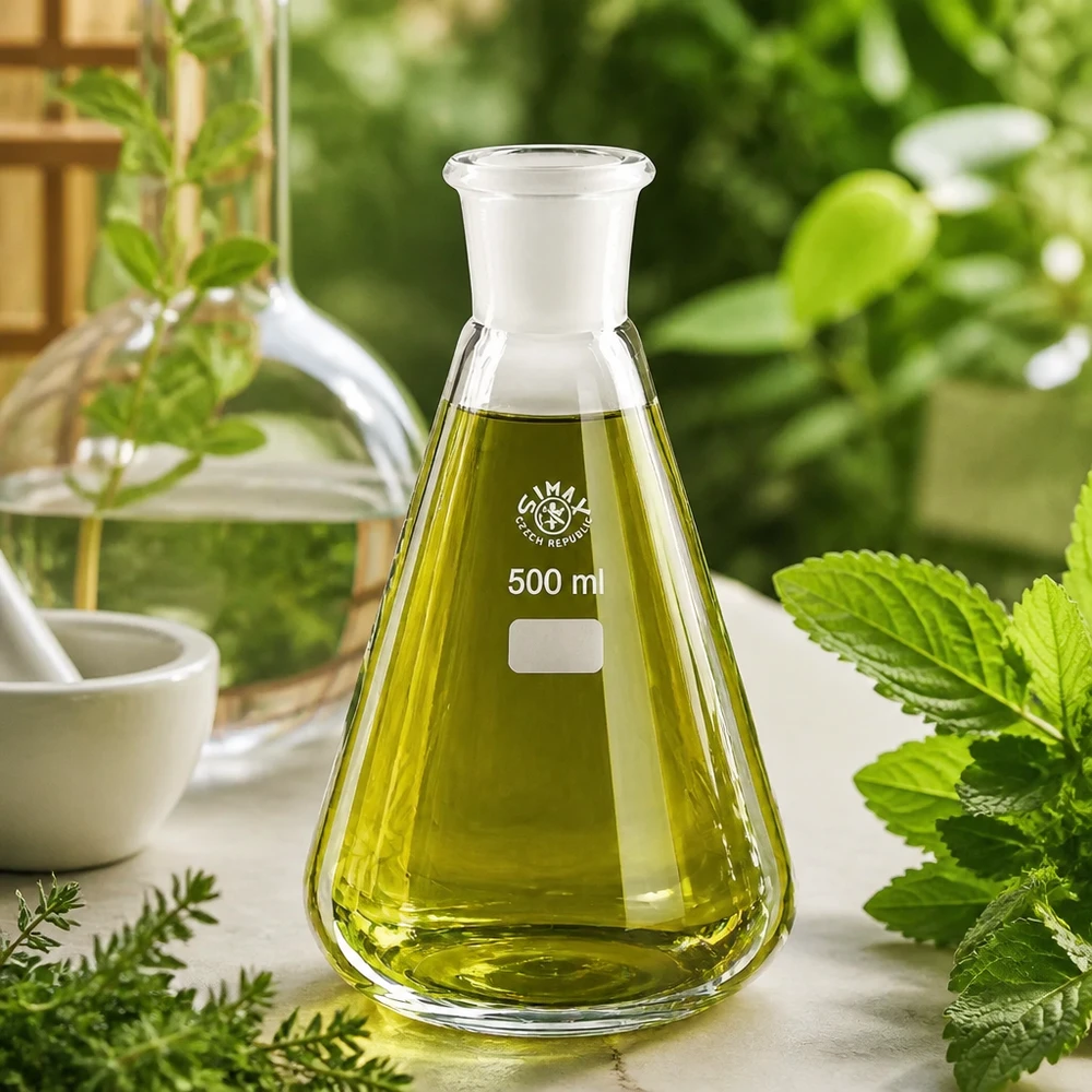 Erlenmeyer 500 ml col étroit, verre borosilicate avec rodage normalisé 29/32 Verrerie de laboratoire Erlenmeyer 500ml à col étroit et rodage normalisé pour la distillation