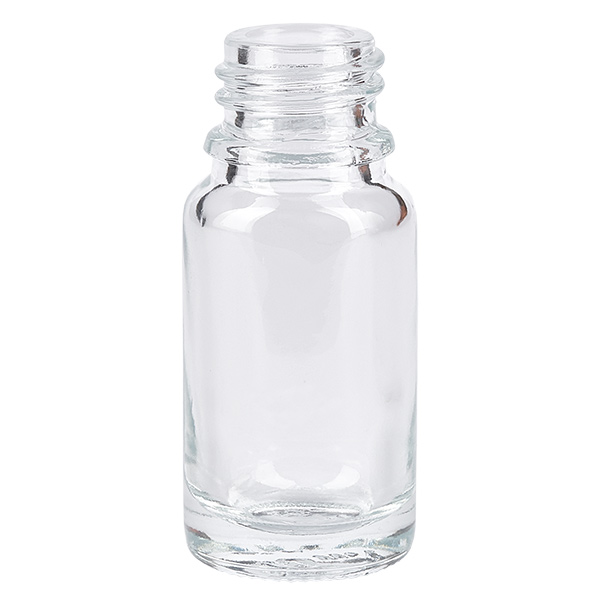 Flacon à pharmacie 10ml ClearLine DIN18 UNiTWIST Flacon de pharmacie ClearLine de 10 ml en verre transparent avec filetage DIN 18 de UNiTWIST