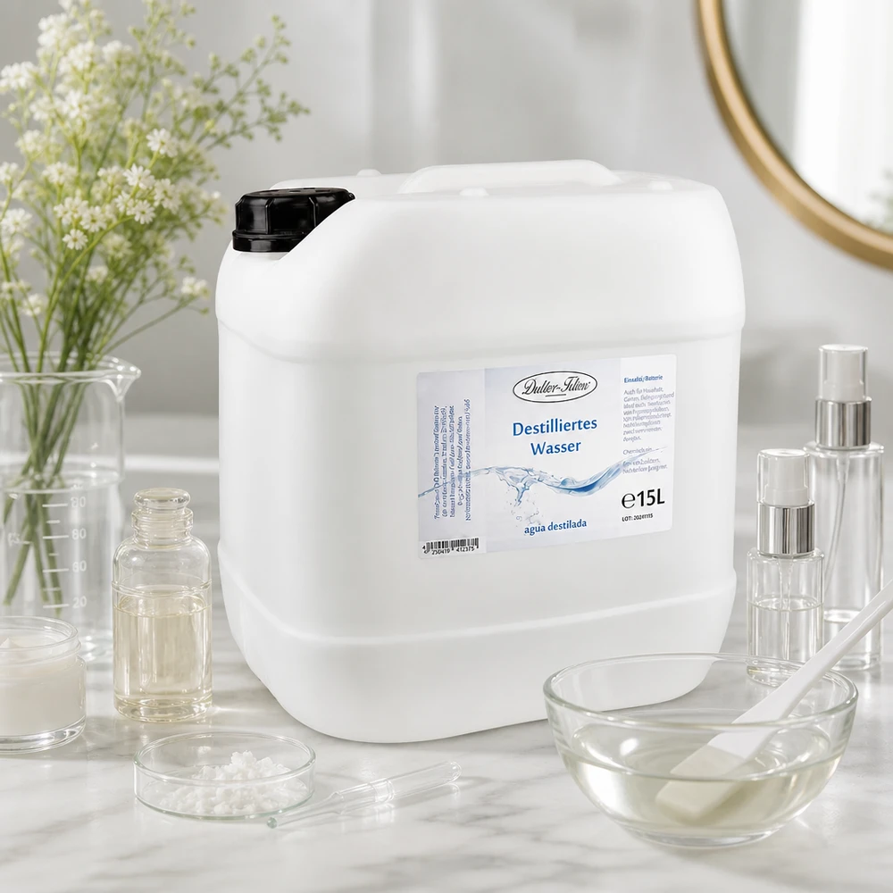 Eau distillée Doktor Klaus - Aqua dest 15 litres en jerrican premium teinte naturelle Eau distillée Doktor Klaus - Aqua dest 15 litres en jerrican premium teinte naturelle