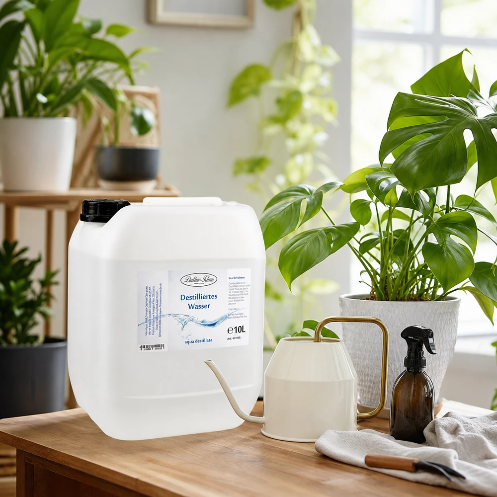 Eau distillée Doktor-Klaus 10L pour les plantes d'intérieur et l'entretien ménager dans la maison