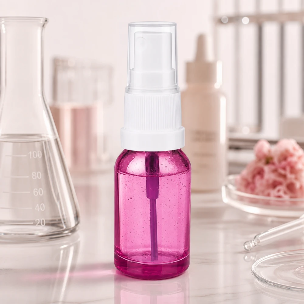 Vaporisateur 10ml blanc/transparent standard PurpleLine UT18/10 Vaporisateur de 10 ml au design Purple Line avec filetage STD UT18 pour une utilisation professionnelle