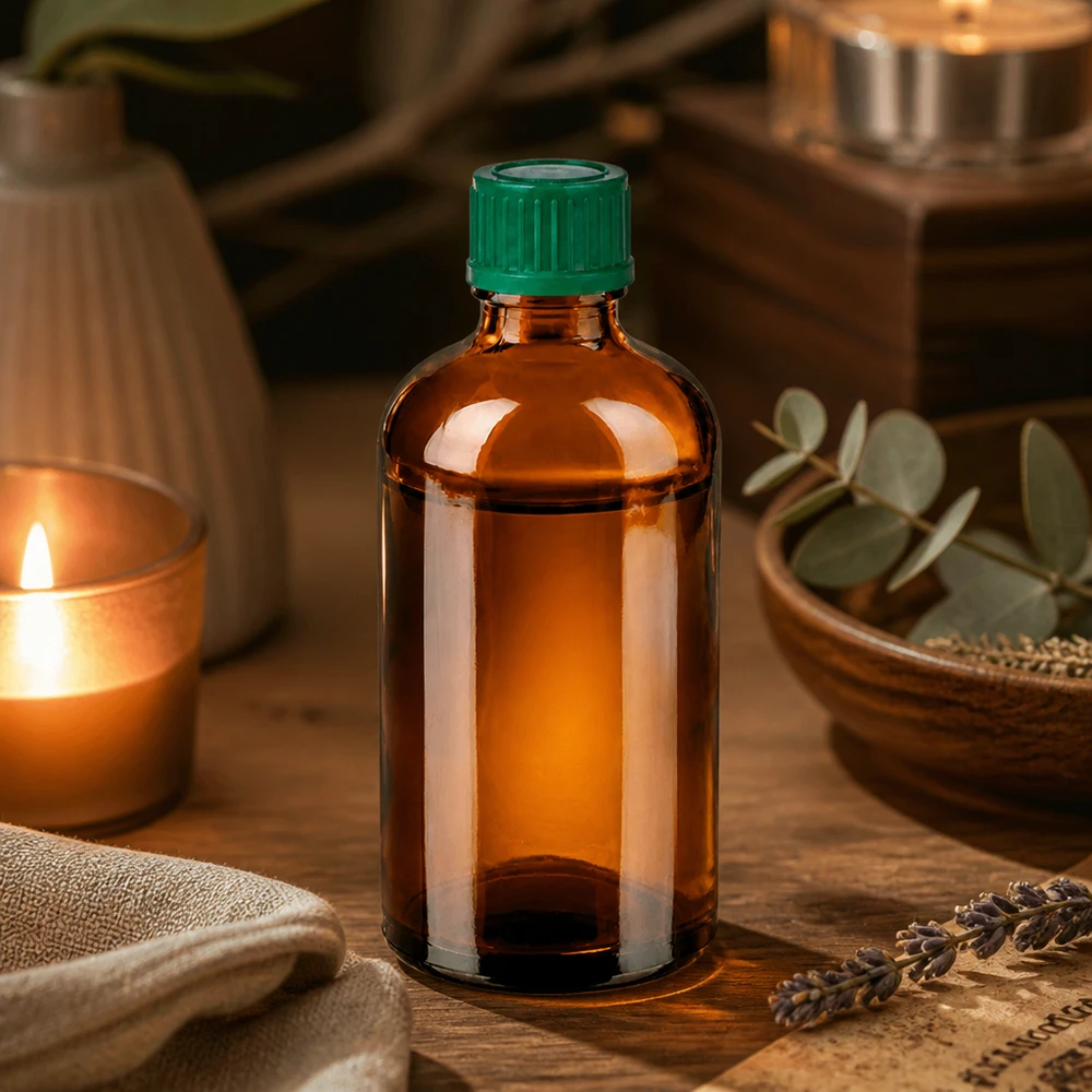 Flacon de 100ml 11mm SV vert STD BrownLine UT18/100 Bouteille compacte en verre brun de 100ml avec ouverture de 11mm idéale pour les gouttes et les suppléments liquides