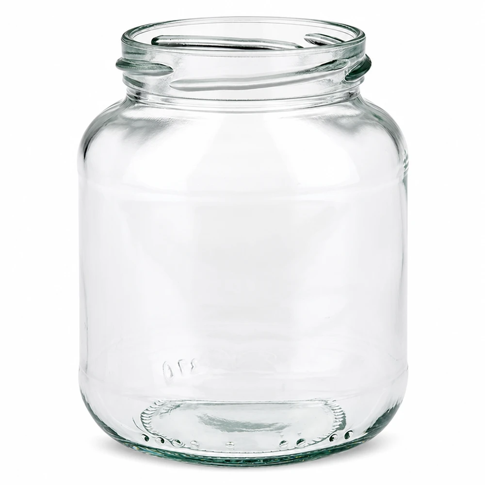 UNiTWIST Oval370 Pot de conservation 370ml TO66 pas de vis ovale transparent Pot de confiture vide