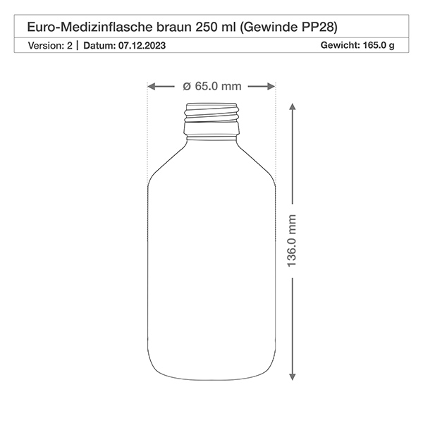 Bouteille médicale de 250ml brune avec bouchon en aluminium or Bouteille médicale de 250ml brune avec bouchon en aluminium or