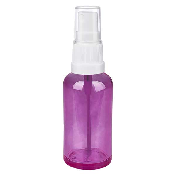 Flacon vaporisateur 50ml blanc/transparent Standard PurpleLine UT18/50