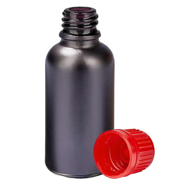 Flacon 30ml 11mm SV rouge OV BlackLine UT18/30