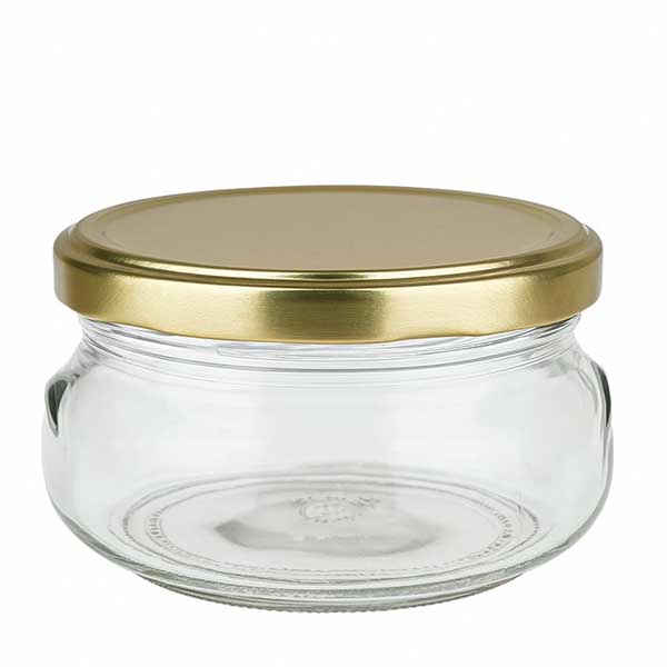 120ml Verre terrine avec couvercle BasicSeal or UNiTWIST