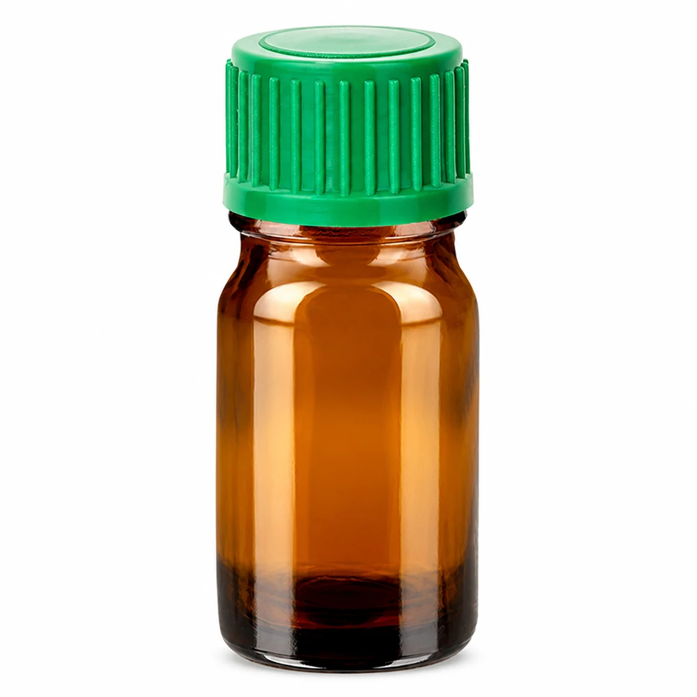 Flacon compte-goutte 5ml 0.8mm vert STD BrownLine UT18/5 Flacon compte-gouttes 5ml brun avec bouchon vert pour un dosage précis des liquides