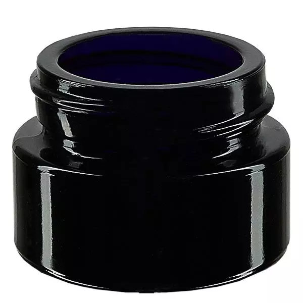 Pot cosmétique 15 ml en verre violet, sans couvercle Pot cosmétique 15 ml en verre violet, sans couvercle