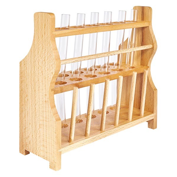 Tube à essai 160x16mm en verre borosilicate à bord rabattu