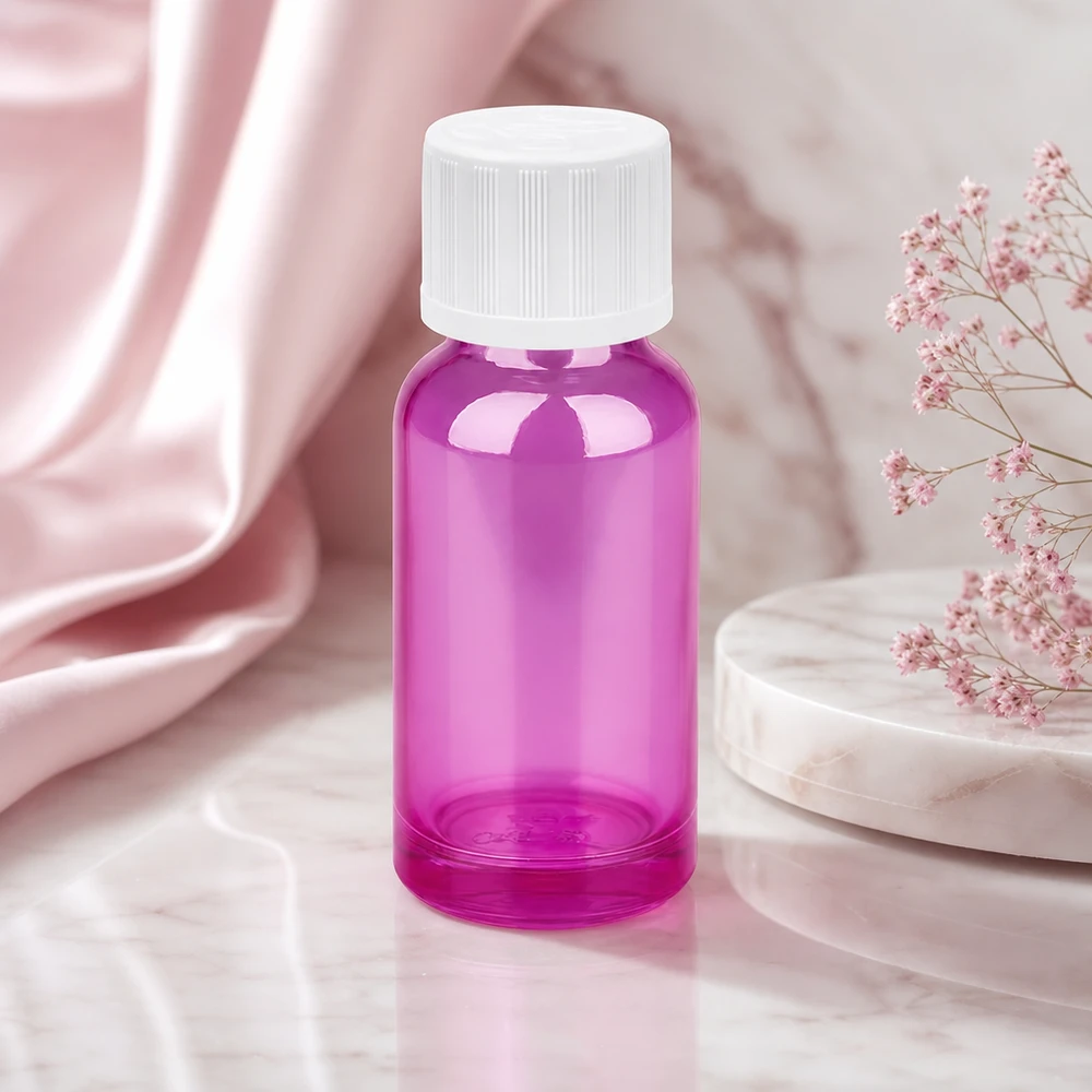 Flacon compte-gouttes 20ml 1.2mm blanc standard sécurité enfant PurpleLine.UT18/20 Flacon compte-gouttes de 20 ml d'un violet éclatant avec un design ergonomique pour une utilisation facile