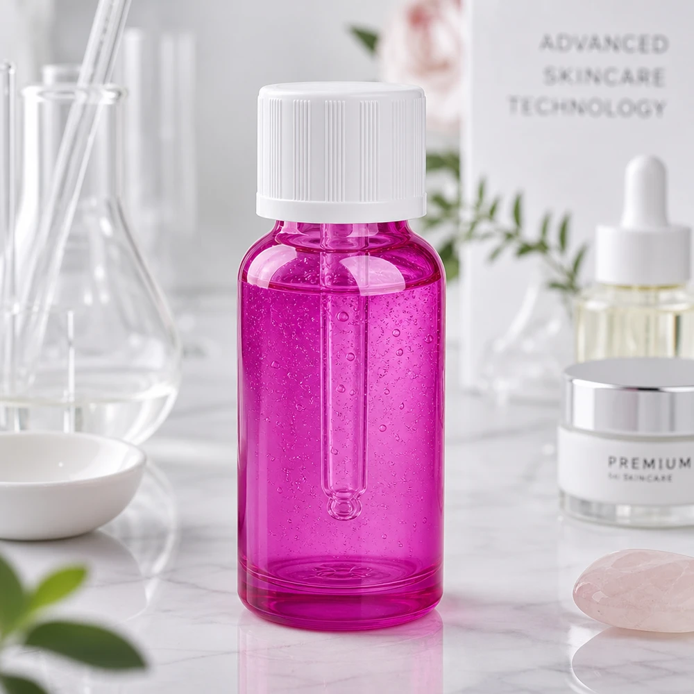 Flacon compte-gouttes 20ml 1.2mm blanc standard sécurité enfant PurpleLine.UT18/20 Flacon compte-gouttes violet de 20 ml avec bouchon de sécurité pour enfants pour une conservation sûre des substances