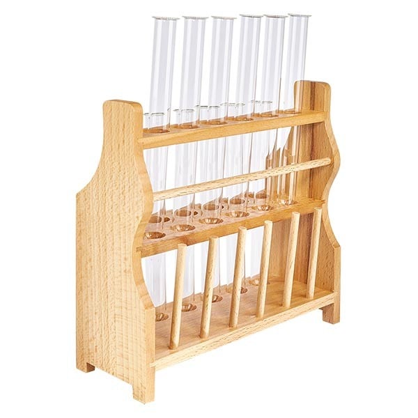 Tube à essai 160x16mm en verre borosilicate à bord rabattu