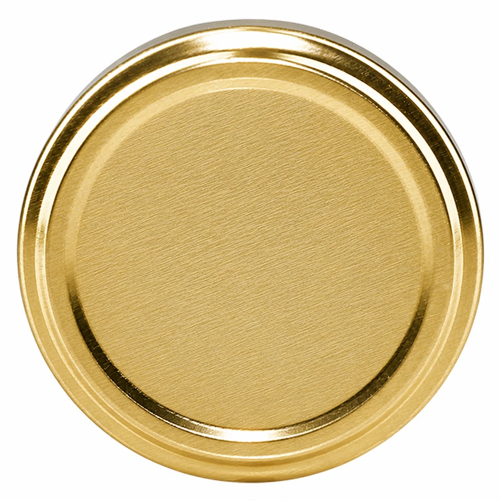 UNiTWIST TO82 or, BioSeal, sans BPA, unitemp Couvercle de conserve UNiTWIST TO82 doré, rond, unitemp, sans BPA ni NI, pour conserves et bocaux de stockage
