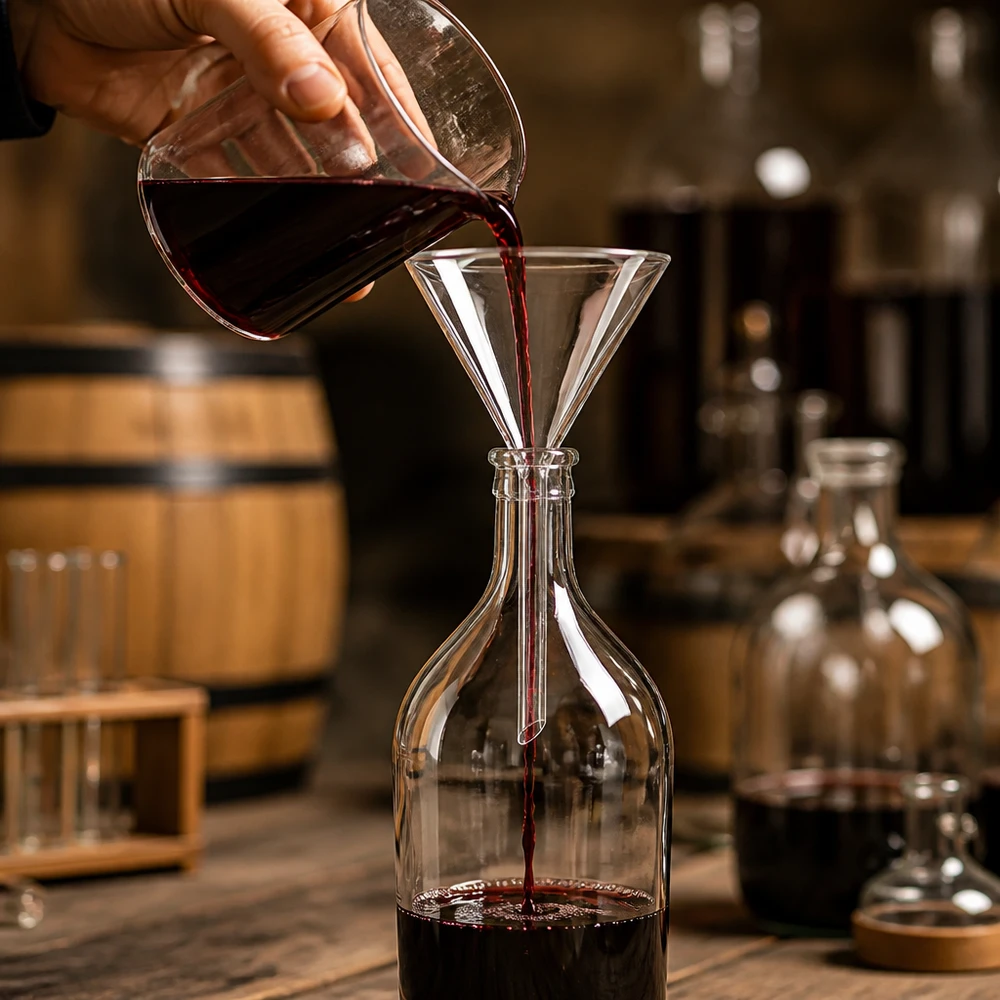 Entonnoir de laboratoire à manche court en verre borosilicaté 85mm de diamètre pour un transvasement précis