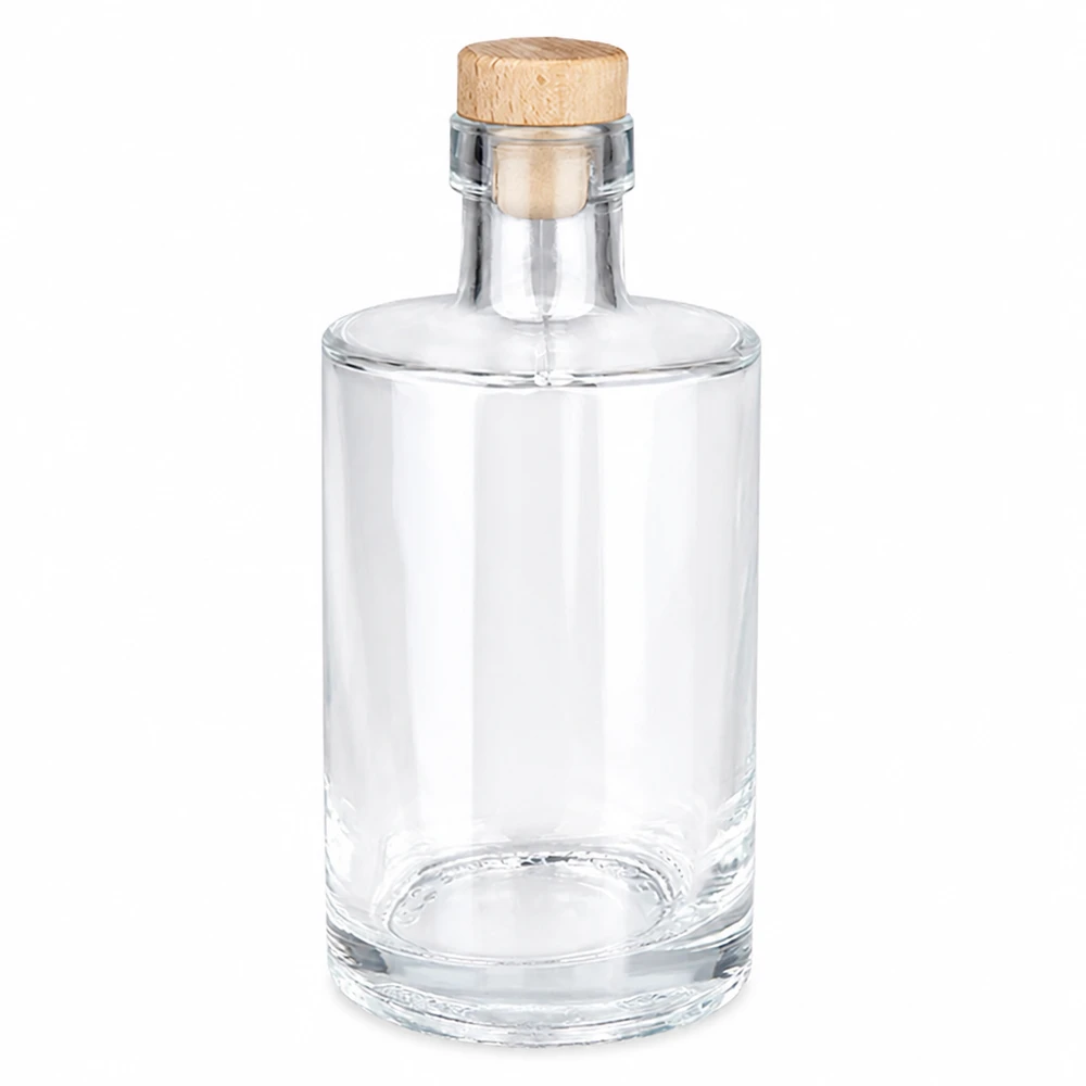 Bouteille en verre 350 ml « Galileo » avec bouchon en bois UNiTWIST® Bouteille en verre 350 ml « Galileo » avec bouchon en bois UNiTWIST®