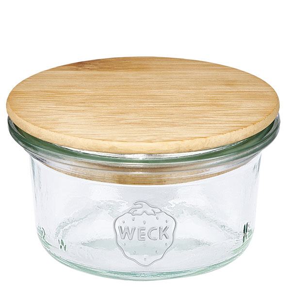 Mini bocal de 50ml WECK RR60 avec couvercle en bois