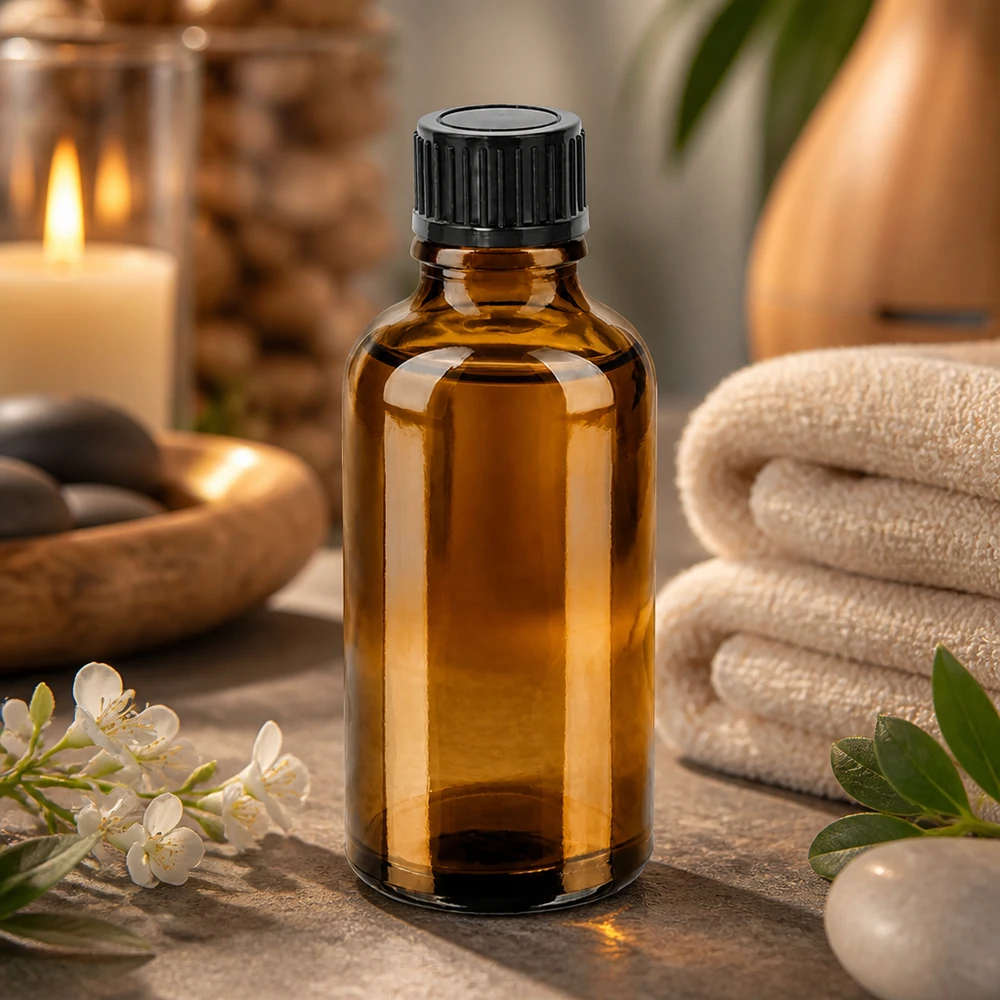 Flacon 50ml 11mm SV noir STD BrownLine UT18/50 Bouteille en verre de 50 ml avec un filetage de 11 mm d'aspect ambré pour les applications professionnelles