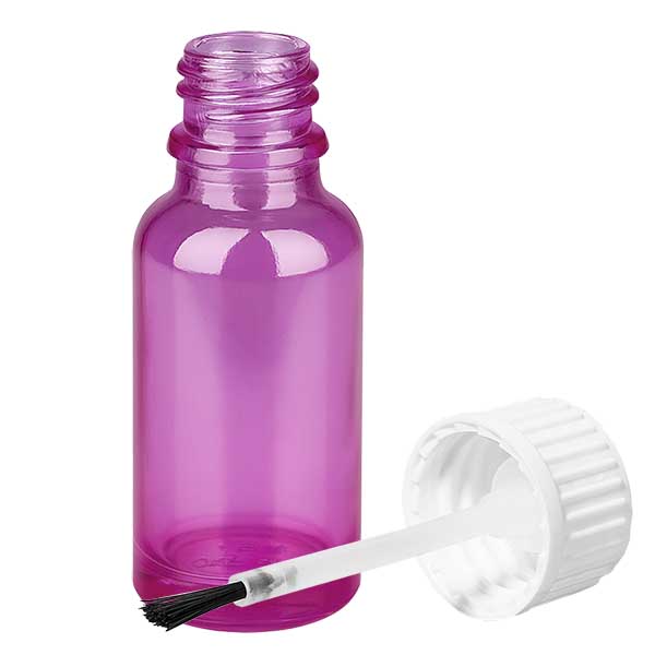 Bouteille pinceau 20ml blanc standard PurpleLine UT18/20