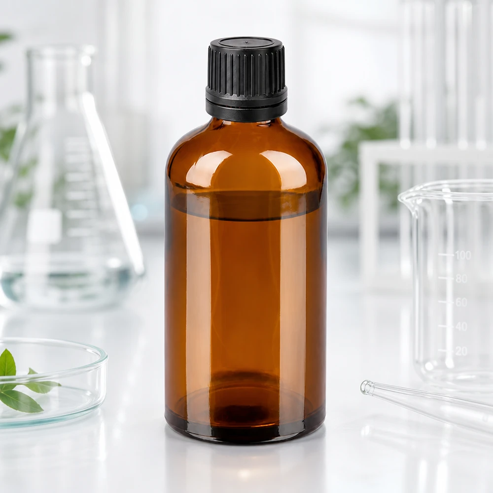 100ml goutte à goutte. 1mm noir OV BrownLine UT18/100 Flacon en verre brun résistant aux UV de 100 ml avec bouchon à vis noir pour une conservation à long terme
