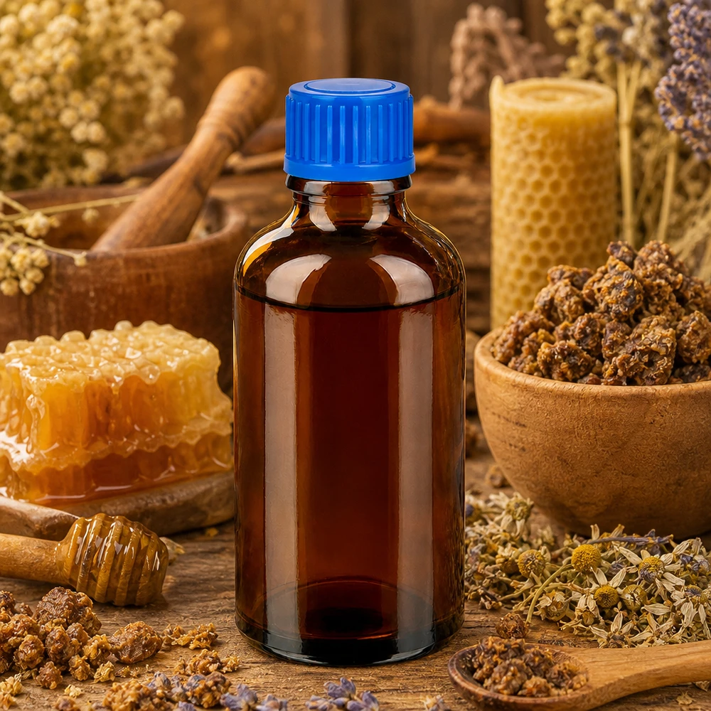 Flacon de 50ml 11mm SV bleu STD BrownLine UT18/50 Bouteille brune de 50 ml avec bouchon bleu à visser à l'épreuve des enfants pour une conservation en toute sécurité